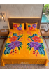 Hand Painted Rayon Bedsheet Set King Size